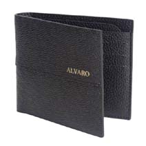 Alvaro Dapper Black Rugged Finish Wallet